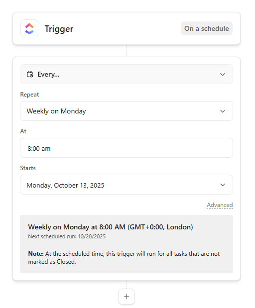 On Schedule Automation